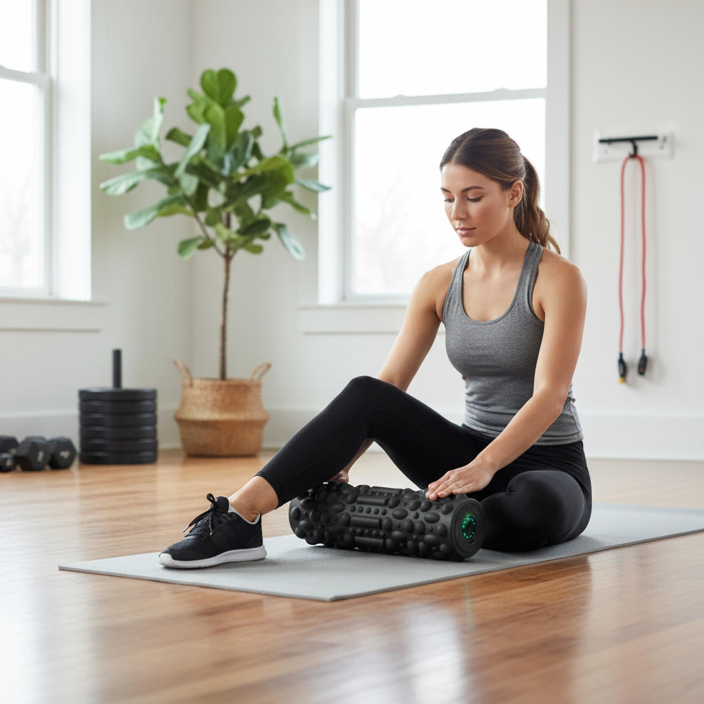 GADS-VIBRATING-FOAM-ROLLE in use